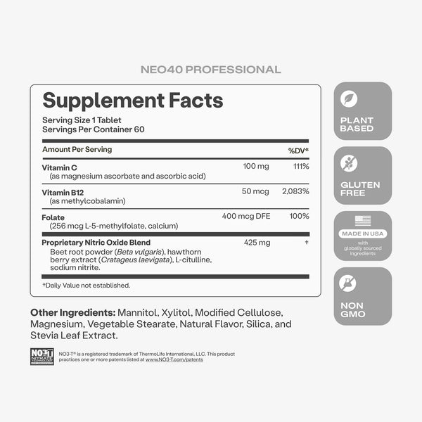HumanN, Neo40 Pro, 60 Quick Dissolve Tablets