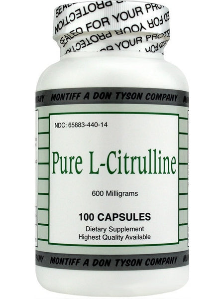 Montiff, Pure L-Citrulline 600 mg, 100 Capsules