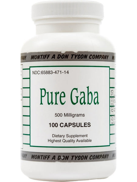 Montiff, Pure Gaba 500 mg, 100 Capsules