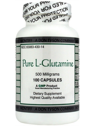 Montiff, Pure L-Glutamine 500 mg, 250 Capsules