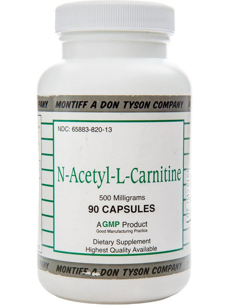 Montiff, N-Acetyl-L-Carnitine 500 mg, 90 Capsules