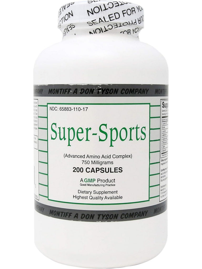 Montiff, Super-Sports 750 mg, 200 Capsules