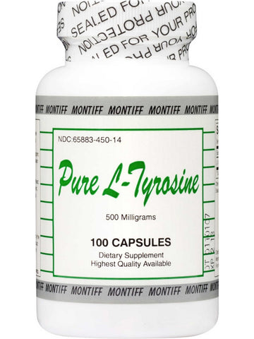 Montiff, Pure L-Tyrosine 500 mg, 100 Capsules