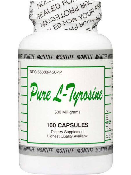 Montiff, Pure L-Tyrosine 500 mg, 100 Capsules