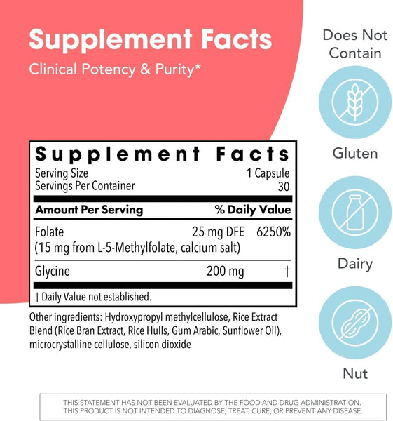 MethylPro, L-Methylfolate, 15 mg, 30 Vegetarian Capsules