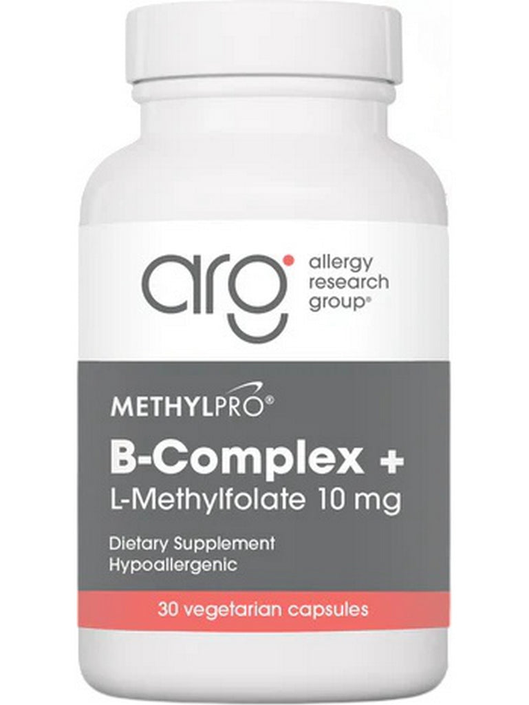 MethylPro, B-Complex + L-Methylfolate, 10 mg, 30 Vegetarian Capsules