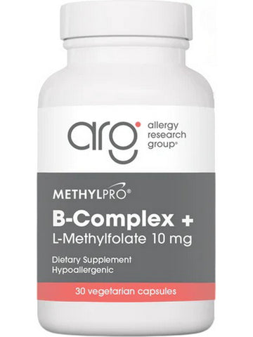 MethylPro, B-Complex + L-Methylfolate, 10 mg, 30 Vegetarian Capsules