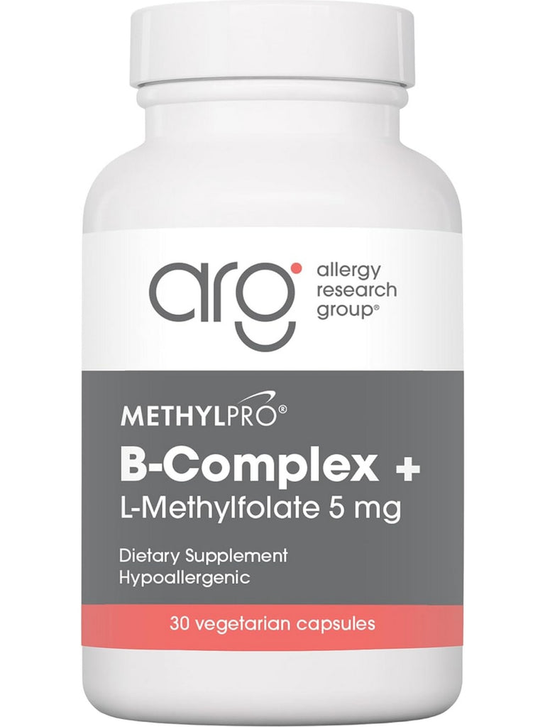 MethylPro, B-Complex + L-Methylfolate, 5 mg, 30 Vegetarian Capsules