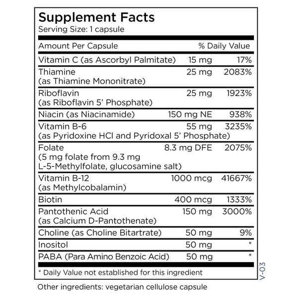 MethylPro, B-Complex +, 5 mg, L-Methylfolate, 90 Capsules