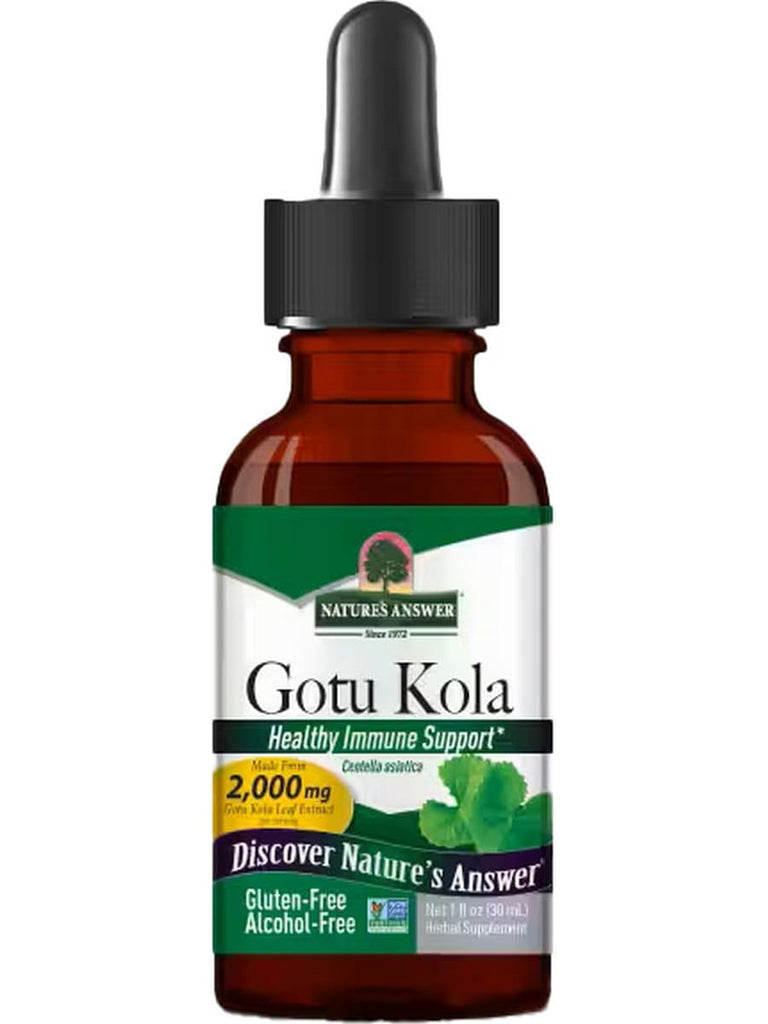 Nature's Answer, Gotu-Kola Extract, Alcohol-Free, 1 fl oz