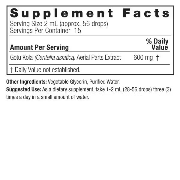 Nature's Answer, Gotu-Kola Extract, Alcohol-Free, 1 fl oz