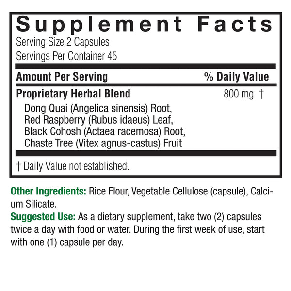 Nature's Answer, Female Complex, 800mg, 90 Vegetarian Capsules
