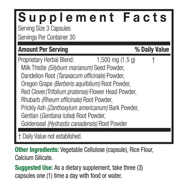 Nature's Answer, Liver Support, 1500mg, 90 Vegetarian Capsules