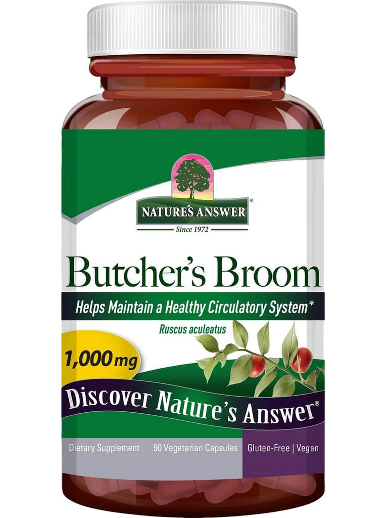 Nature's Answer, Butcher's Broom, 90 Vegetarian Capsules