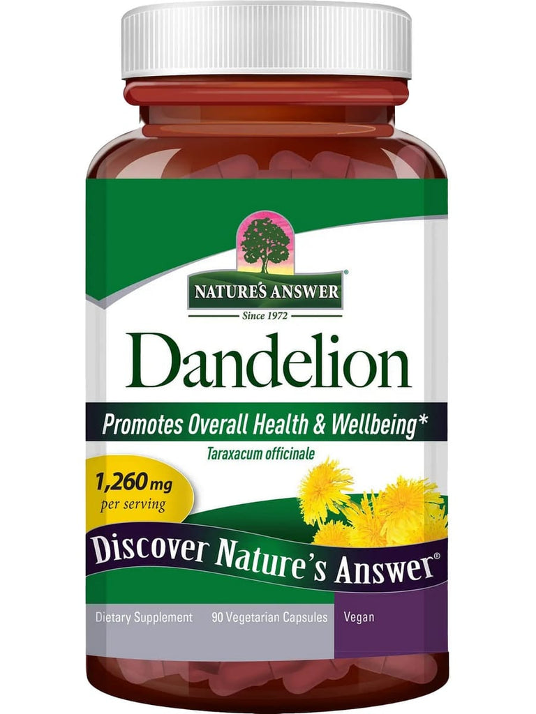 Nature's Answer, Dandelion, 90 Vegetarian Capsules