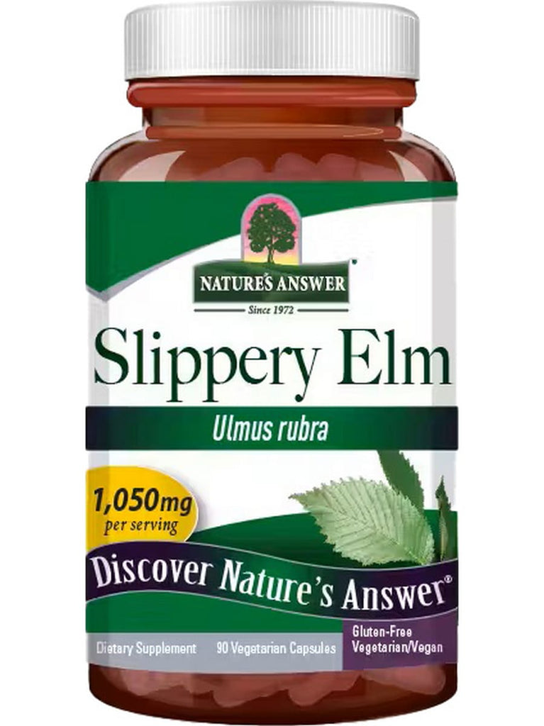 Nature's Answer, Slippery Elm, Ulmus rubra, 90 Vegetarian Capsules