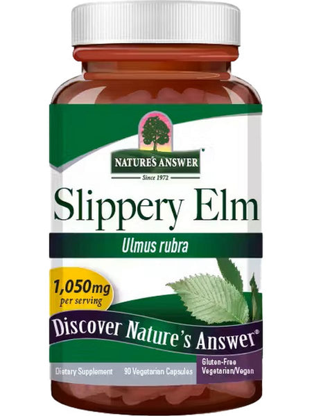 Nature's Answer, Slippery Elm, Ulmus rubra, 90 Vegetarian Capsules