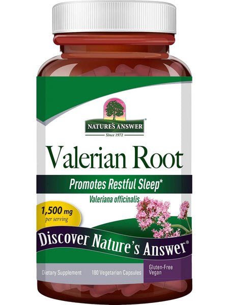 Nature's Answer, Valerian Root, 180 Vegetarian Capsules