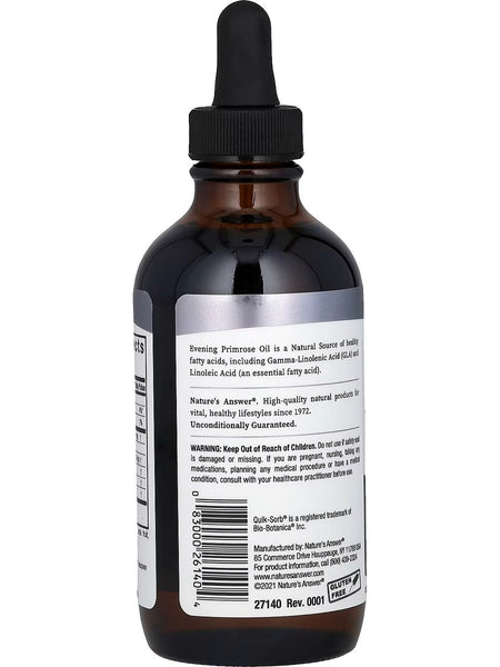Nature's Answer, Evening Primrose Oil, 4 fl oz
