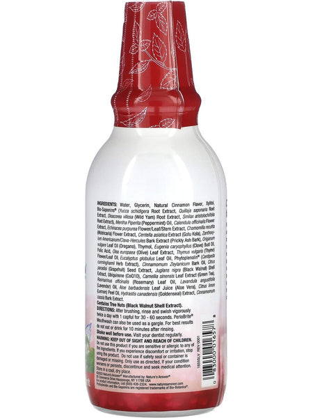 Nature's Answer, PerioBrite Mouthwash with Xylitol, Cinnamint, 16 fl oz