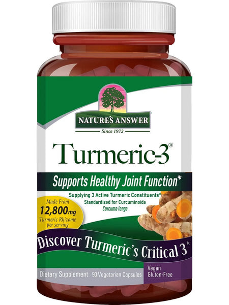 Nature's Answer, Turmeric-3, 90 Vegetarian Capsulse
