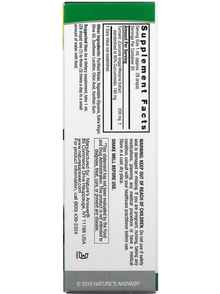 Nature's Answer, Turmeric 3, Standardized Extract, 1 fl oz