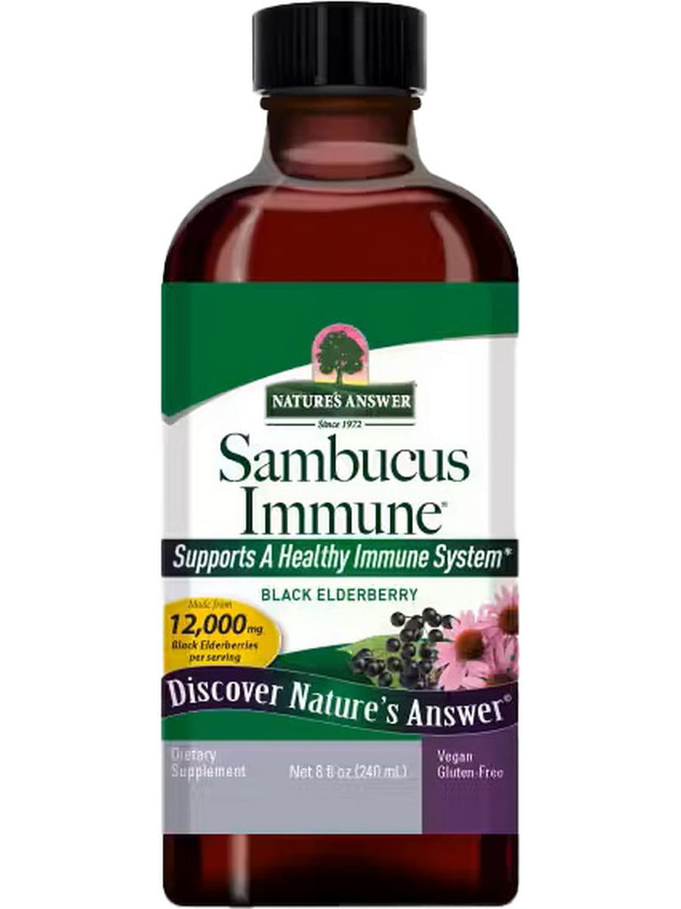 Nature's Answer, Sambucus Immune, Black Elderberry, 8 fl oz