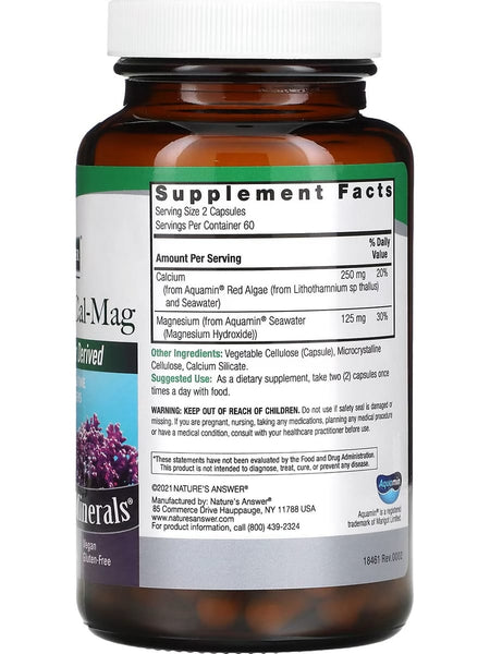 Nature's Answer, Marine Based Cal-Mag, 120 Vegetarian Capsules