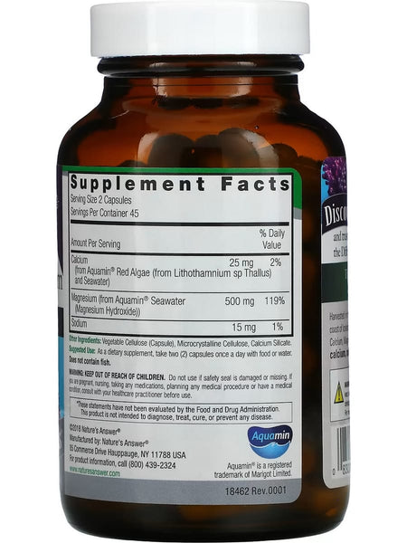 Nature's Answer, Marine Based Magnesium, 90 Vegetarian Capsules