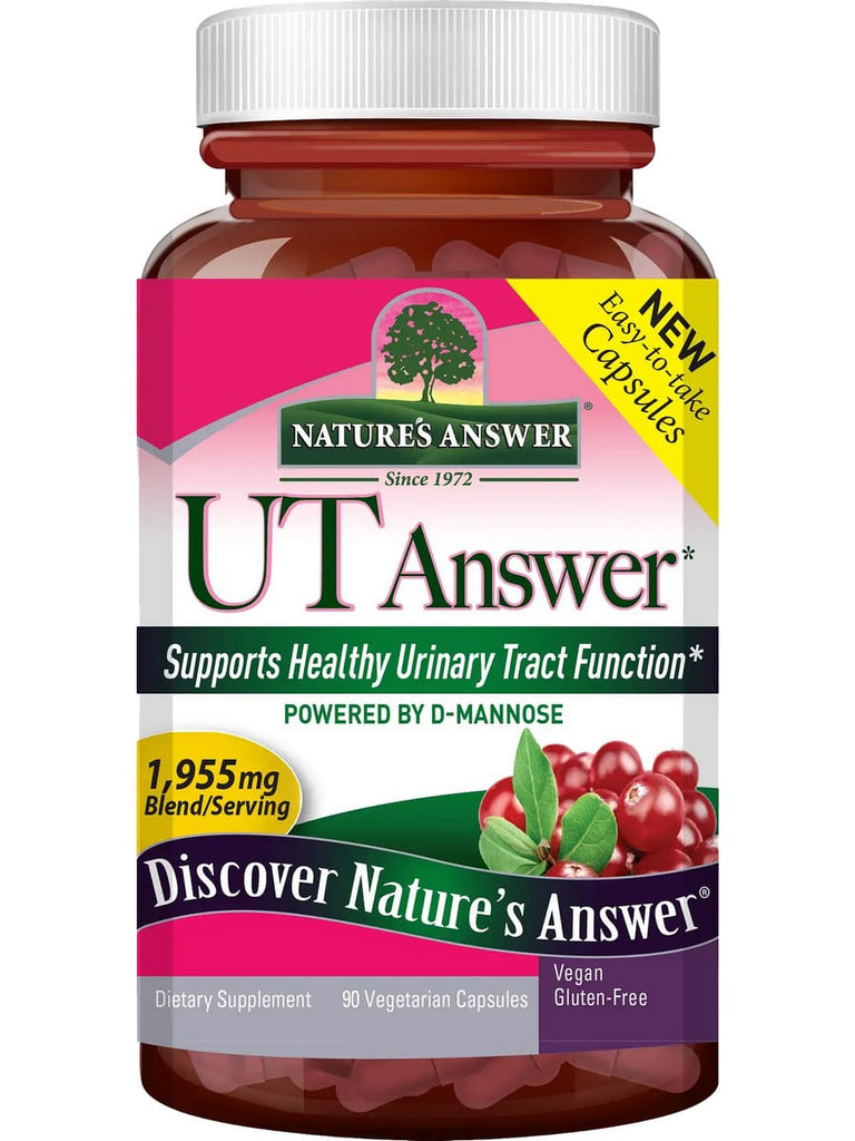 Nature's Answer, UT Answer with D-Mannose, 90 Vegetarian Capsules