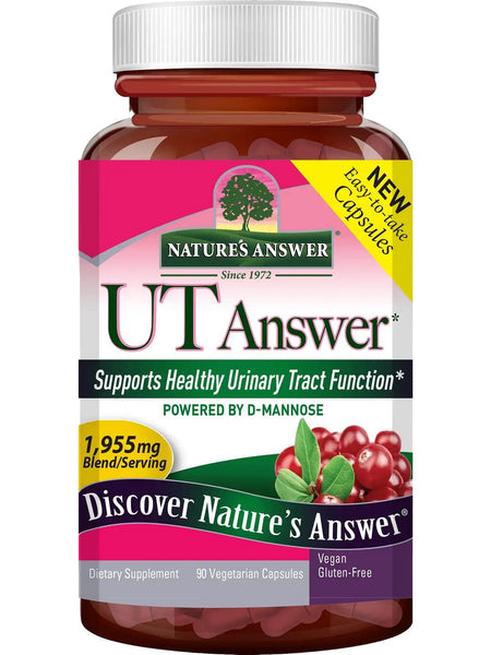 Nature's Answer, UT Answer with D-Mannose, 90 Vegetarian Capsules