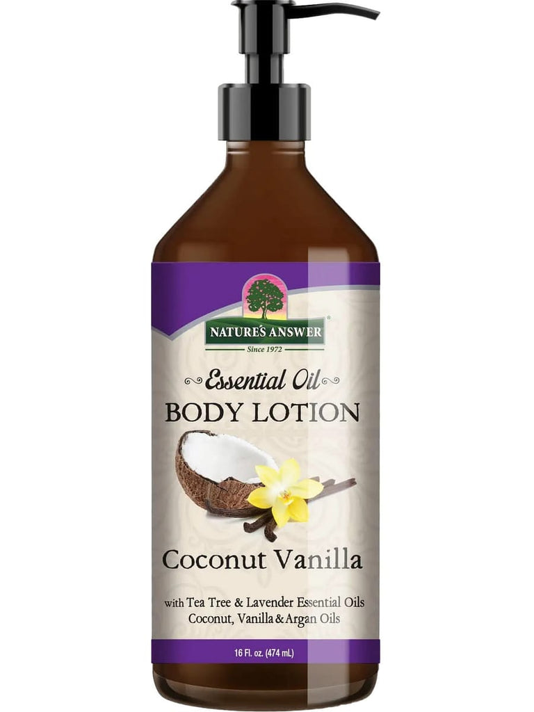 Nature's Answer, Essential Oil, Body Lotion, Coconut Vanilla, 16 fl oz