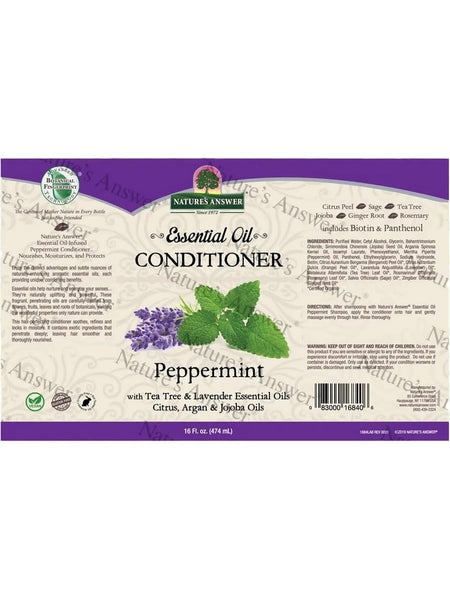 Nature's Answer, Essential Oil, Conditioner, Peppermint, 16 fl oz