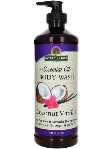 Nature's Answer, Essential Oil, Body Wash Coconut Vanilla, 16 fl oz