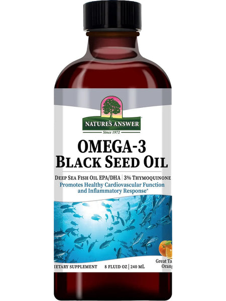 Nature's Answer, Omega-3, Black Seed Oil Great Tasting Orange, 8 fl oz