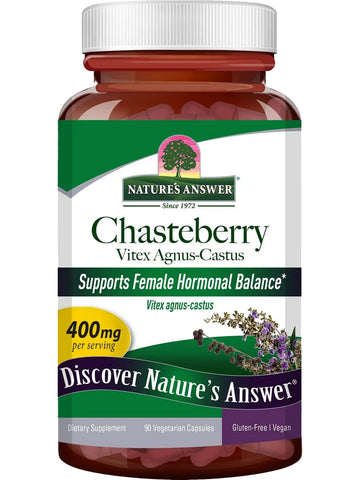Nature's Answer, Chasteberry, Vitex Agnus-Castus, 400 mg, 90 Vegetarian Capsules