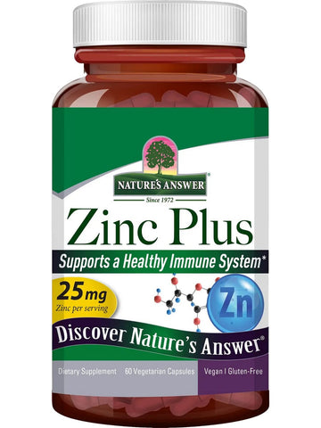 Nature's Answer, Zinc Plus, 60 Vegetarian Capsulse