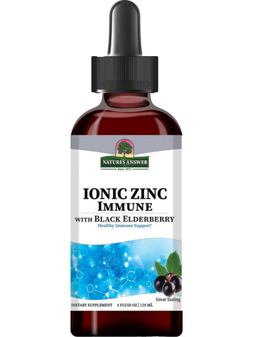 Nature's Answer, Ionic Zinc Immune with Black Elderberry, 4 fl oz