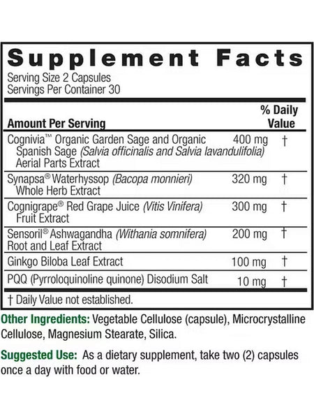 Nature's Answer, CogniMax, 60 Vegetarian Capsules