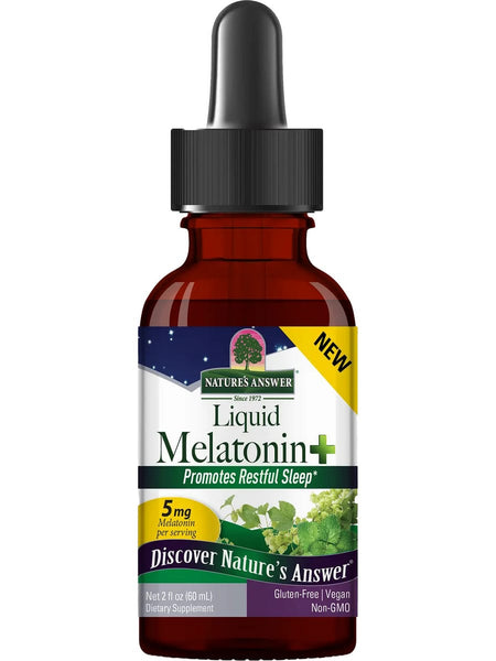Nature's Answer, Liquid Melatonin Plus, 5 mg, 2 fl oz