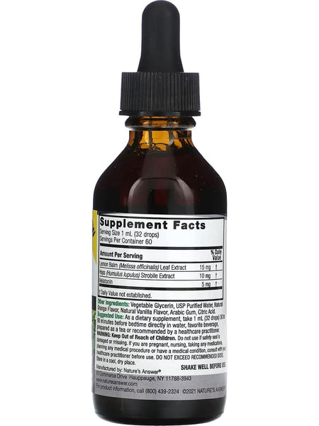 Nature's Answer, Liquid Melatonin Plus, 5 mg, 2 fl oz