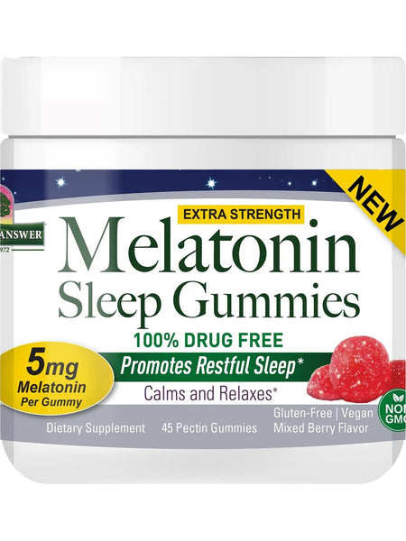 Nature's Answer, Melatonin Sleep Gummies, 5 mg, 45 Pectin Gummies