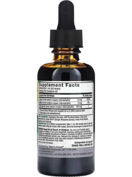 Nature's Answer, Concentrated Chlorophyll Liquid Drops, 2 fl oz
