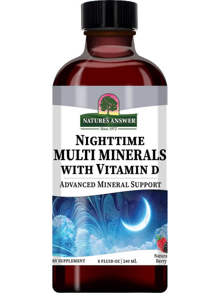 Nature's Answer, Nighttime Minerals with Vitamin D, 8 fl oz