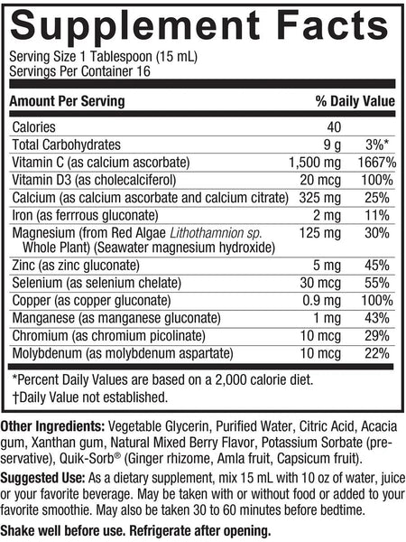 Nature's Answer, Nighttime Minerals with Vitamin D, 8 fl oz