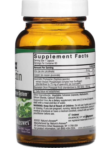 Nature's Answer, Quercetin Blend, 60 Vegetarian Capsules