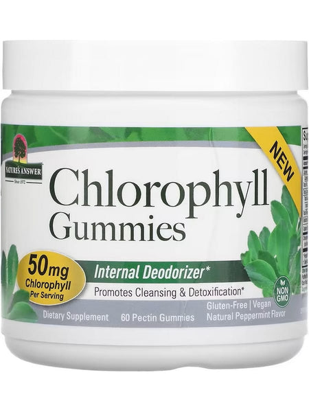 Nature's Answer, Chlorophyll Gummies, 60 Pectin Gummies