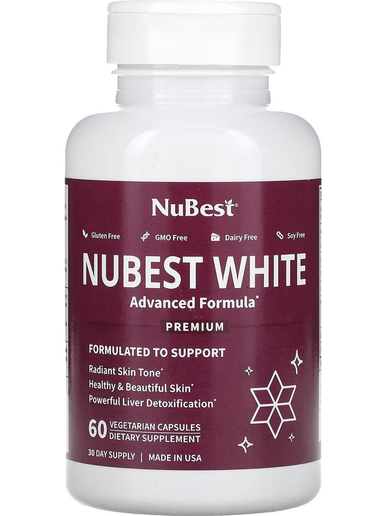nubest glutathione White - Supplement for Skin Glow, Ecuador NuBest, NuBest White, 60 Vegetarian