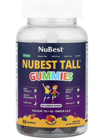 NuBest, NuBest Tall Gummies, Mixed Berry, 60 Gummies