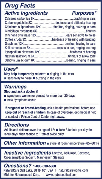 NaturalCare, RingStop, 60 Tablets